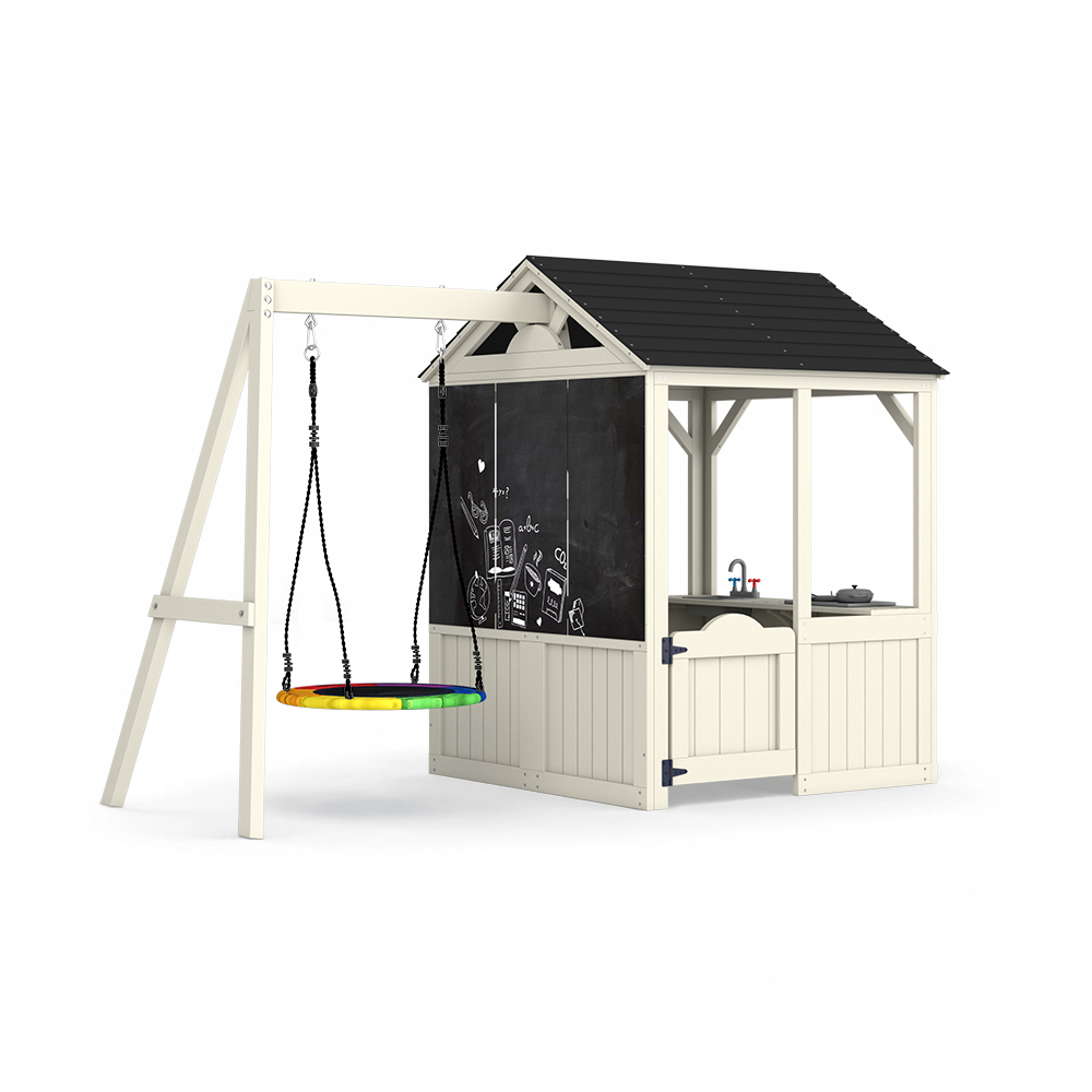 Kids Outdoor Wooden Table - Conjunto de Brinquedos de Madeira para