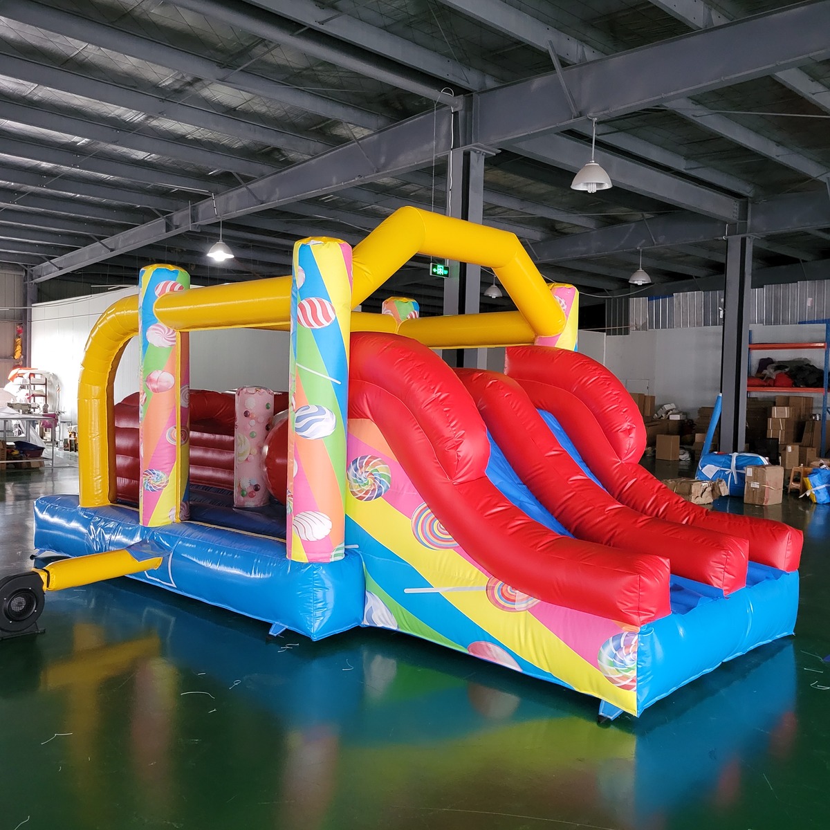 Play Kids Outdoor - Castelo Inflável Comercial de PVC para