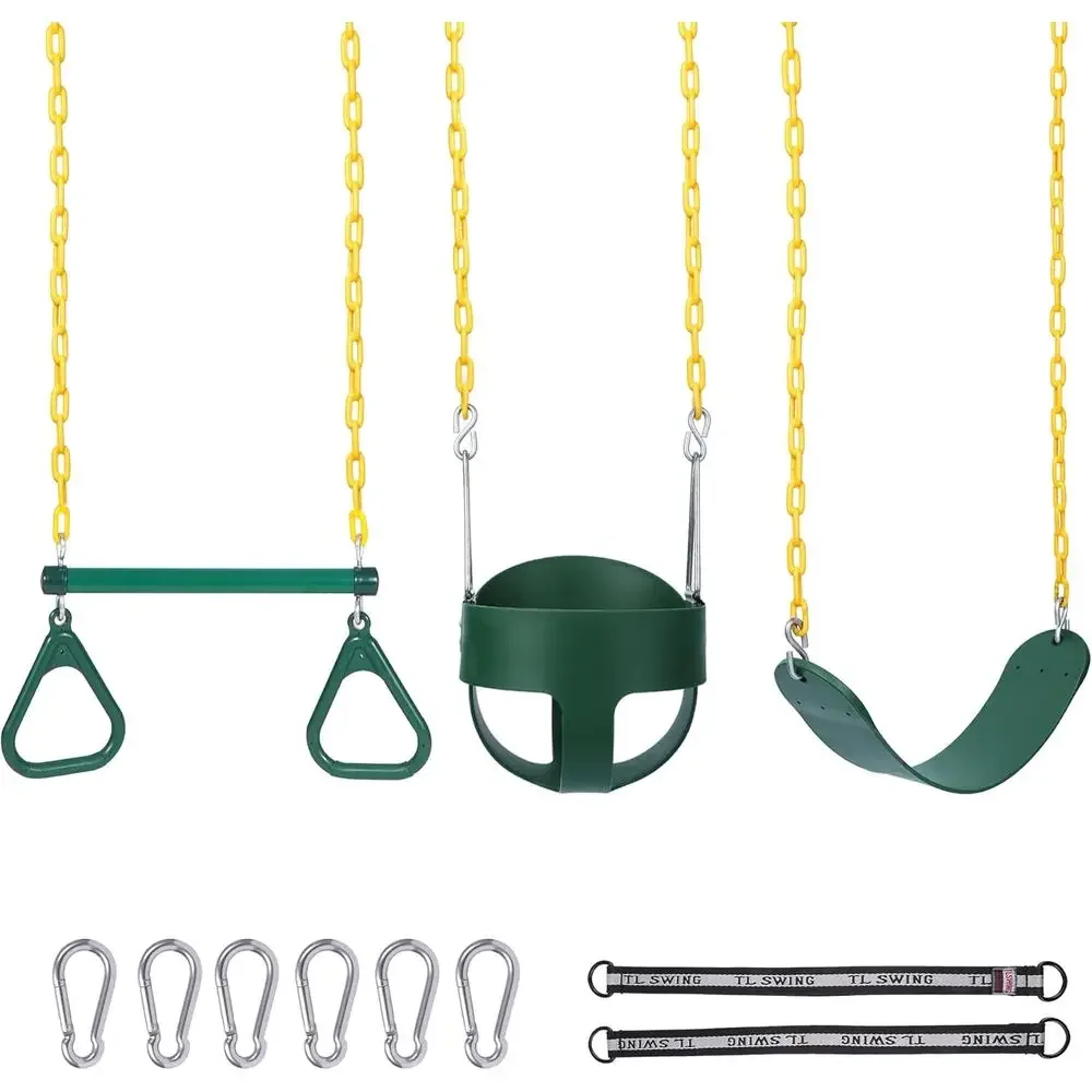 Kids Outdoor Swing Set - Conjunto de Balanço para Exterior com