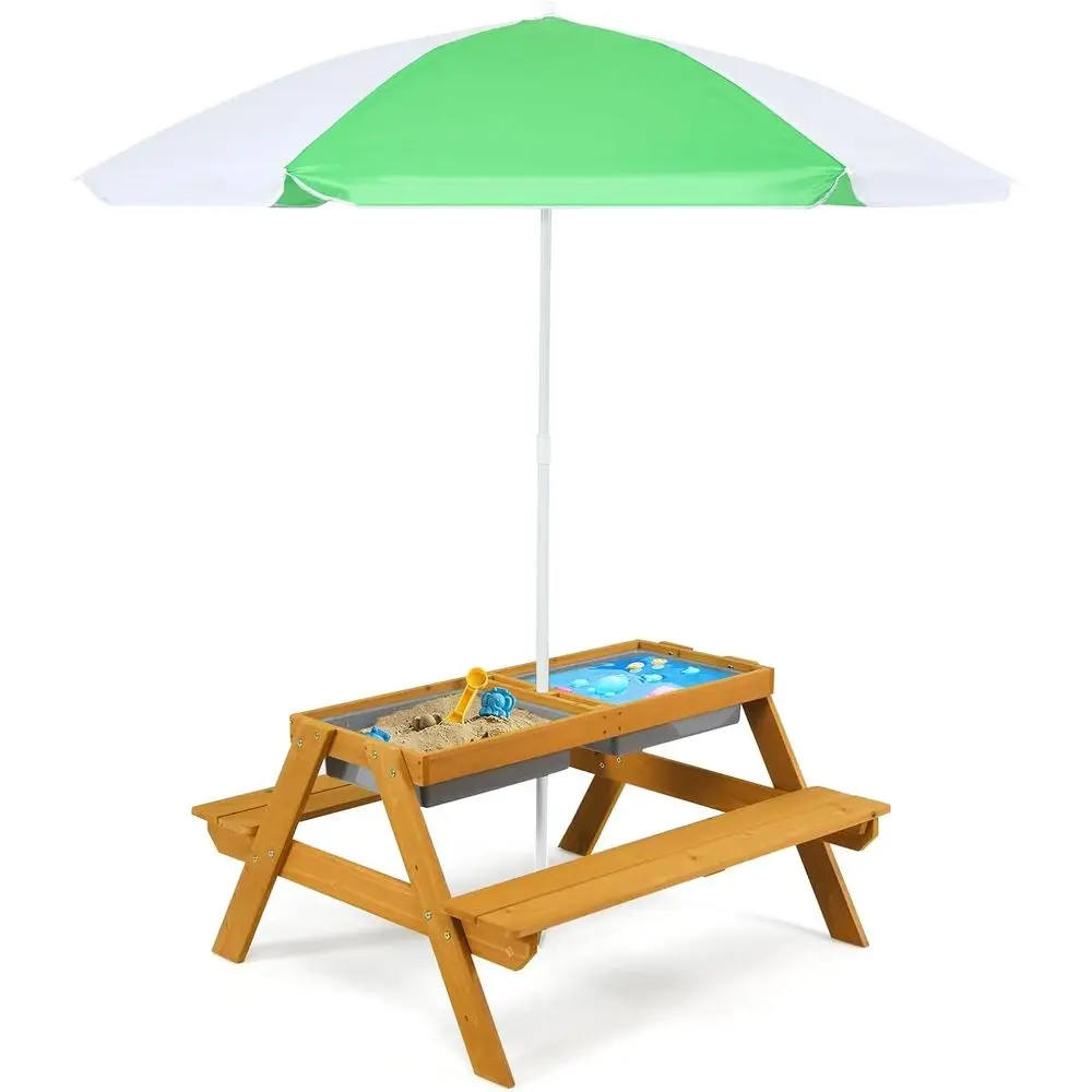 Kids Outdoor Wooden Table - Mesa de Piquenique Infantil 3 em