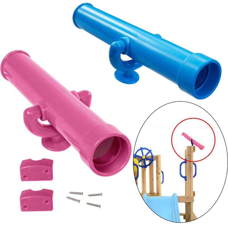 Kids Outdoor Climbing Frame - Telescópio de brinquedo para crianças, acessórios