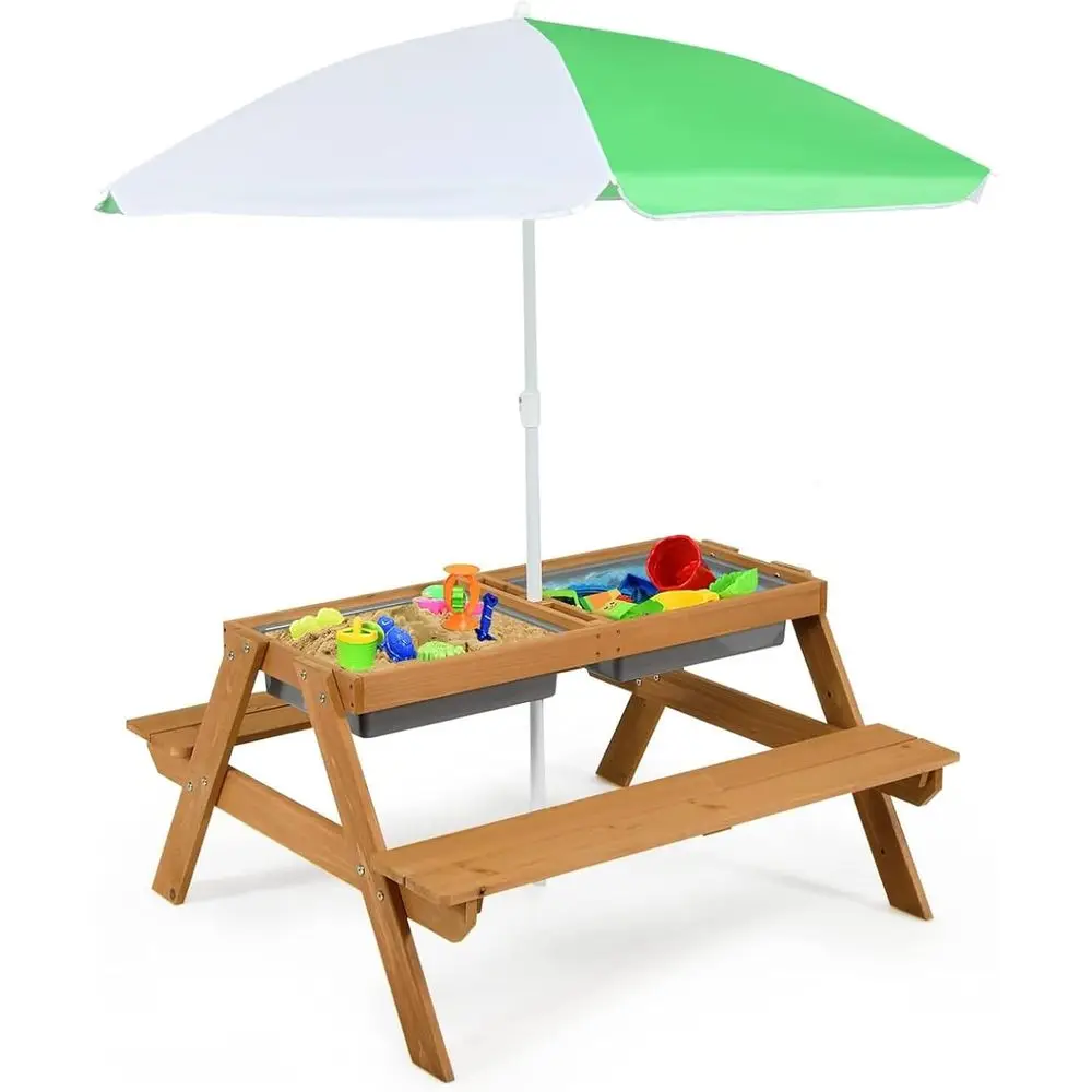 Kids Outdoor Wooden Table - Mesa de Piquenique de Madeira 4