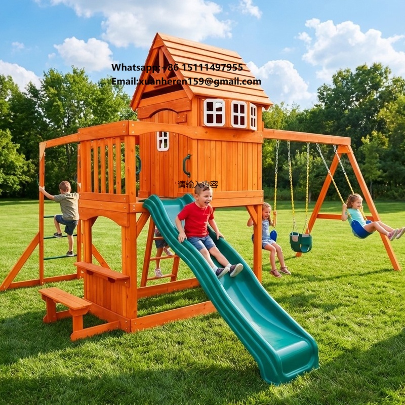Kids Outdoor Swing Set - Equipamento de Diversão ao Ar Livre