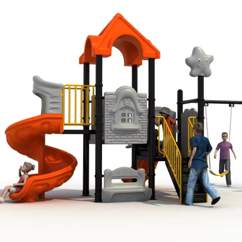Kids Outdoor Swing Set - Conjunto de Balanço de Aço e