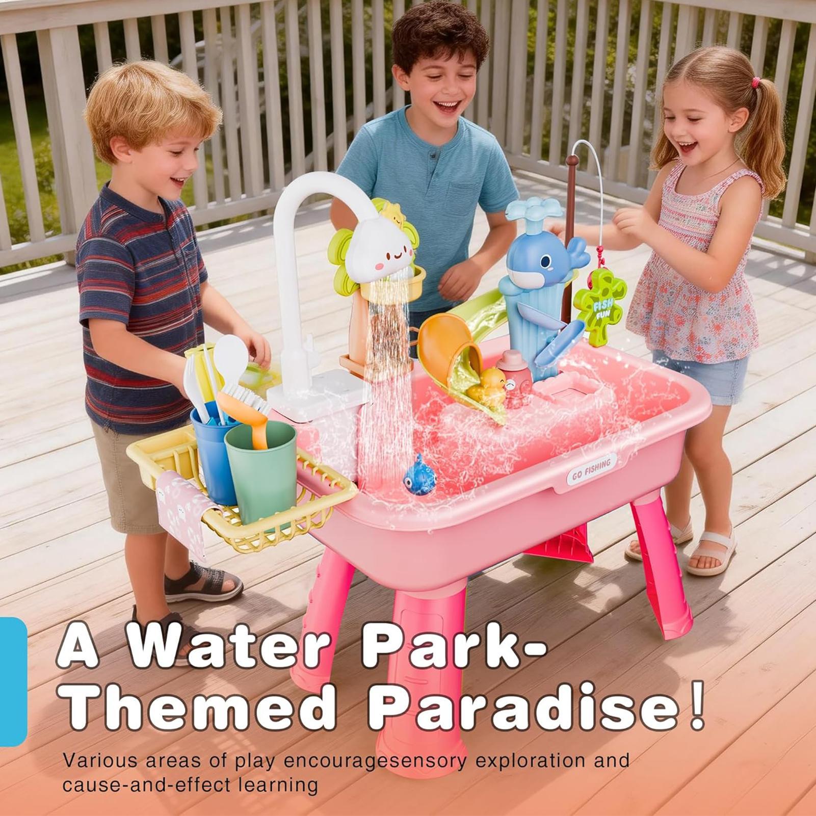 Kids Outdoor Sink - Mesa de Brincadeira com Água e
