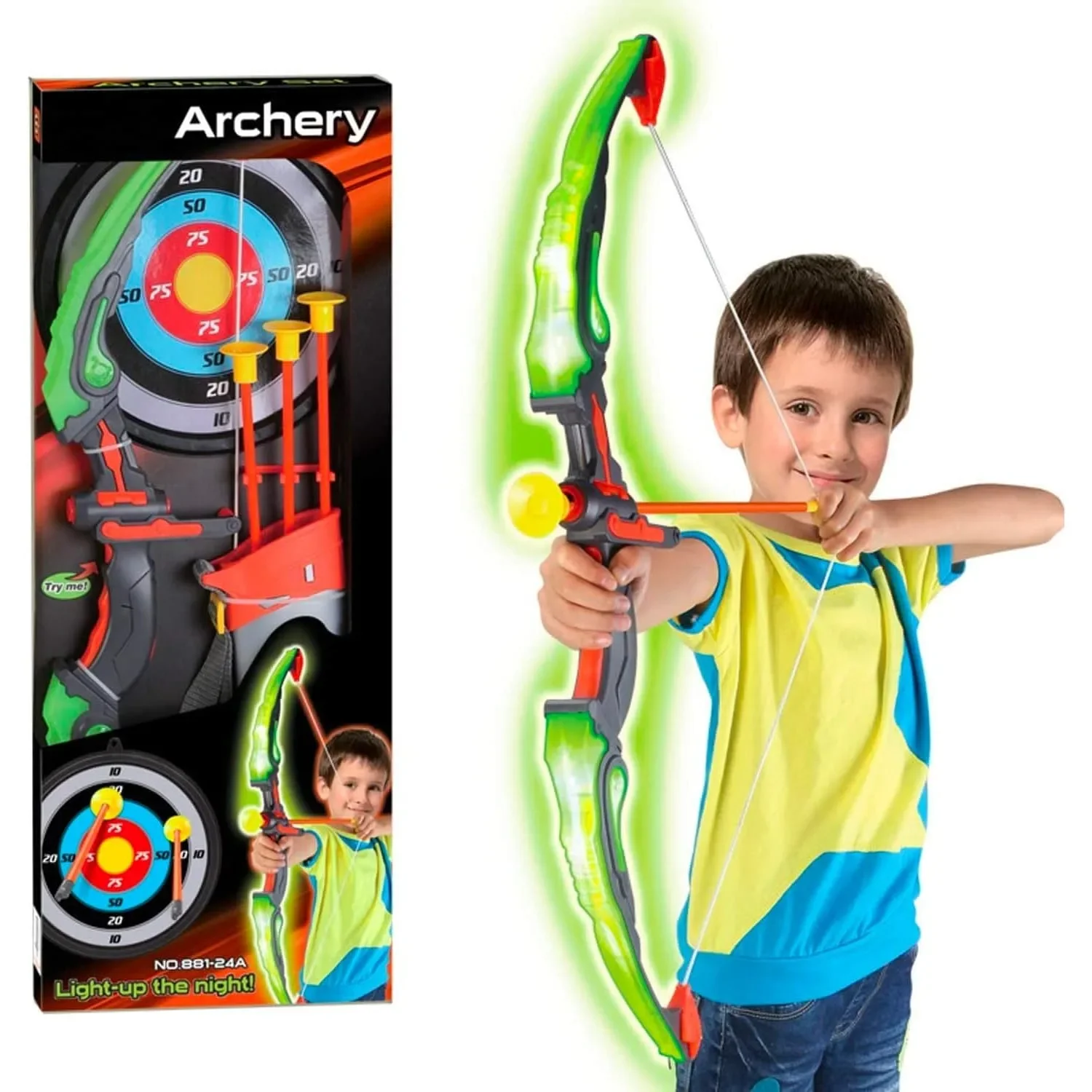Kids Outdoor Archery Set - Crianças arco e flecha conjunto jogo