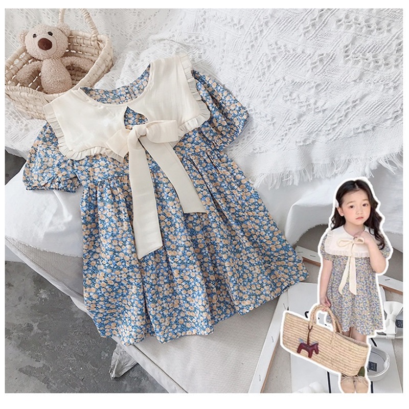 Kids Outdoor Zipline - Vestido de Princesa Floral Leve e