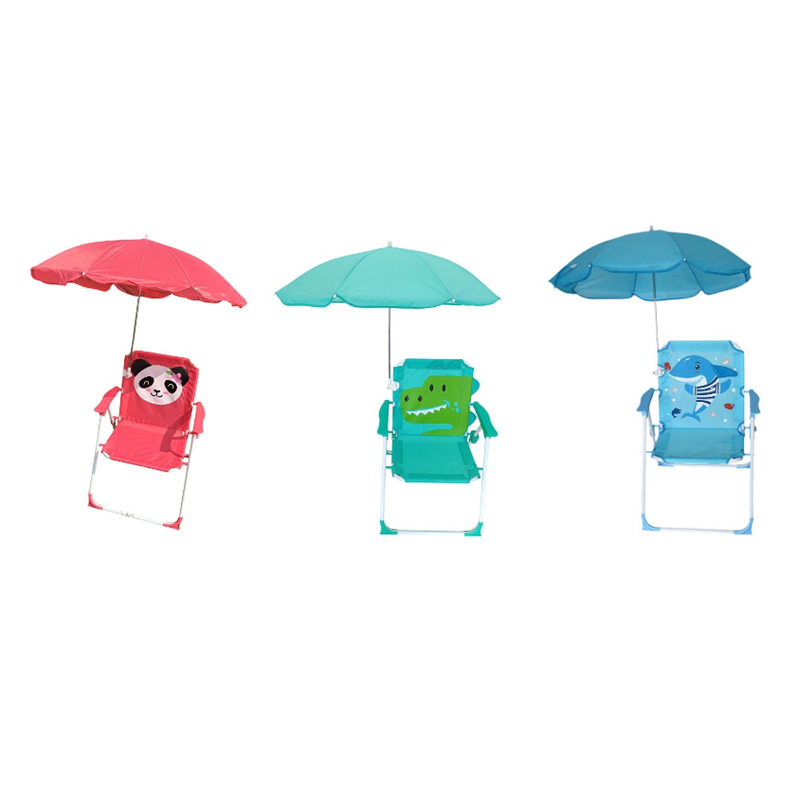 Kids Outdoor Umbrella Chair - Cadeiras de Praia para Crianças com