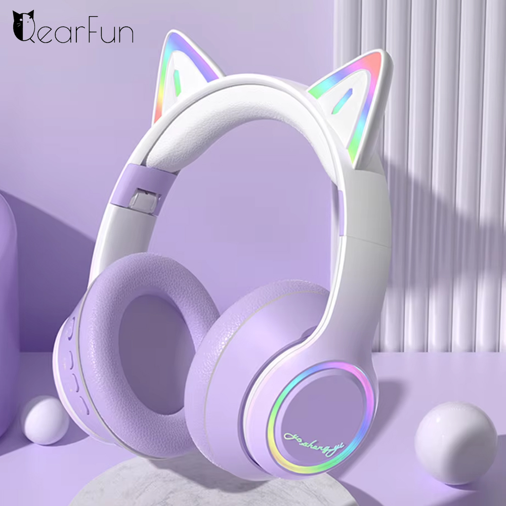 Kids Outdoor Music - Rgb gato orelha fones de ouvido