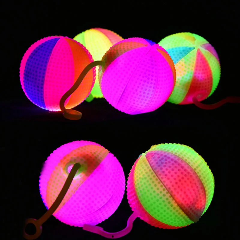 Kids Outdoor Easter Toys - 12 pçs luz piscando tocando salto
