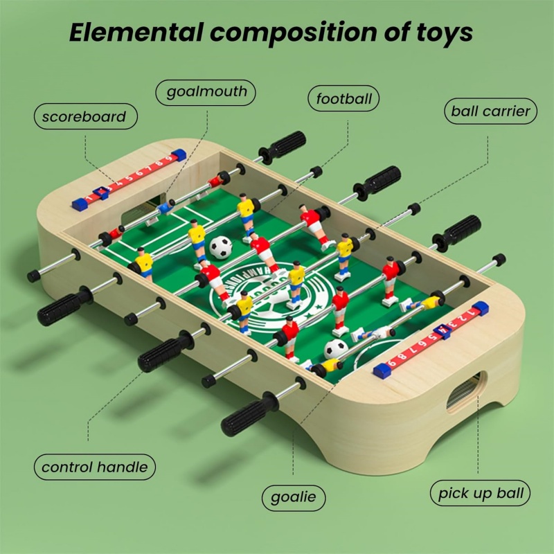 Kids Outdoor Wooden Table - Mini jogo de futebol de mesa