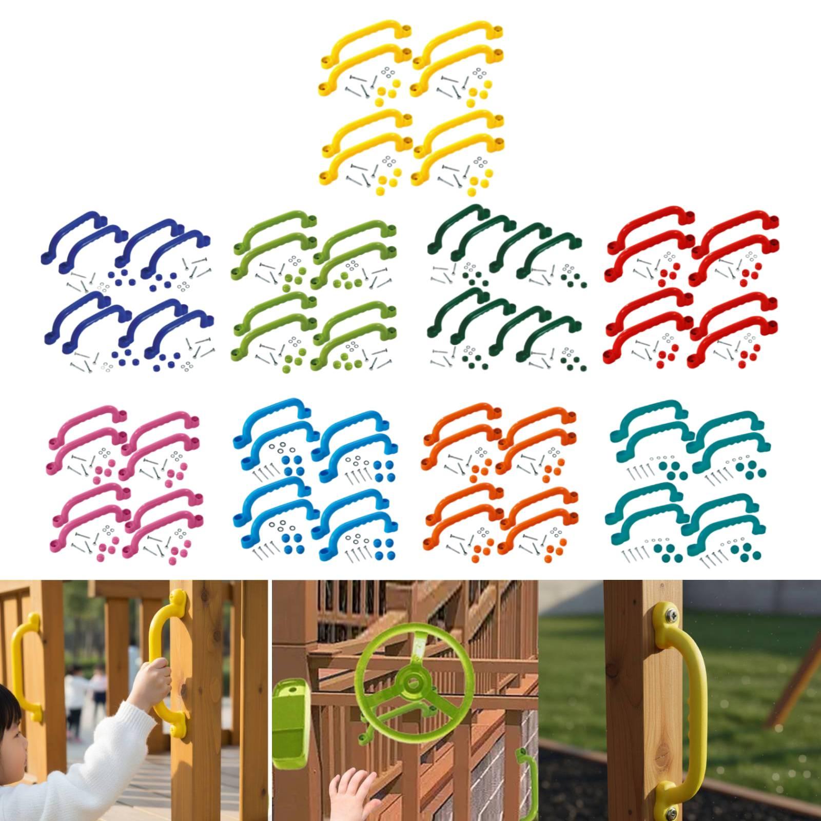Kids Outdoor Climbing Frame - Conjunto de 8 Peças de Alças