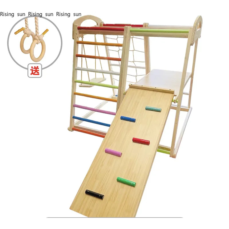 Kids Outdoor Climbing Frame - Estrutura de Escalada de Madeira para