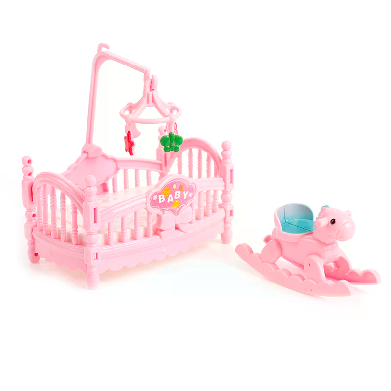 Kids Outdoor Umbrella Chair - Conjunto de Berço Miniatura de Madeira