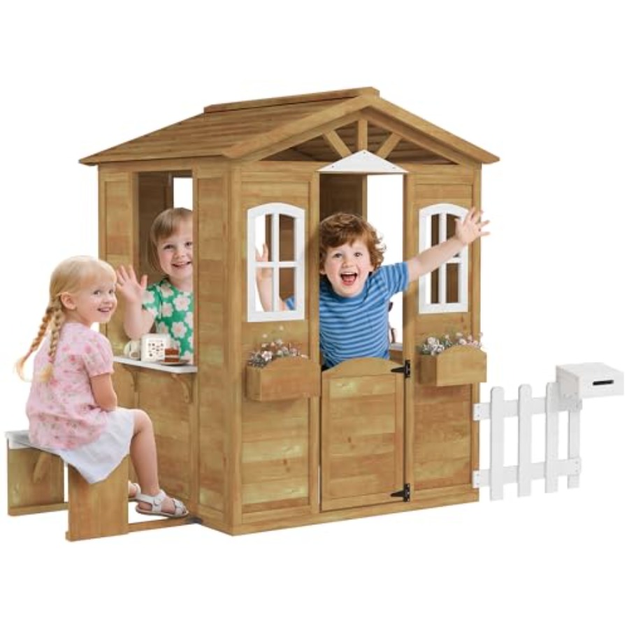 Kids Outdoor Nature Play - Casa de brincar ao ar livre