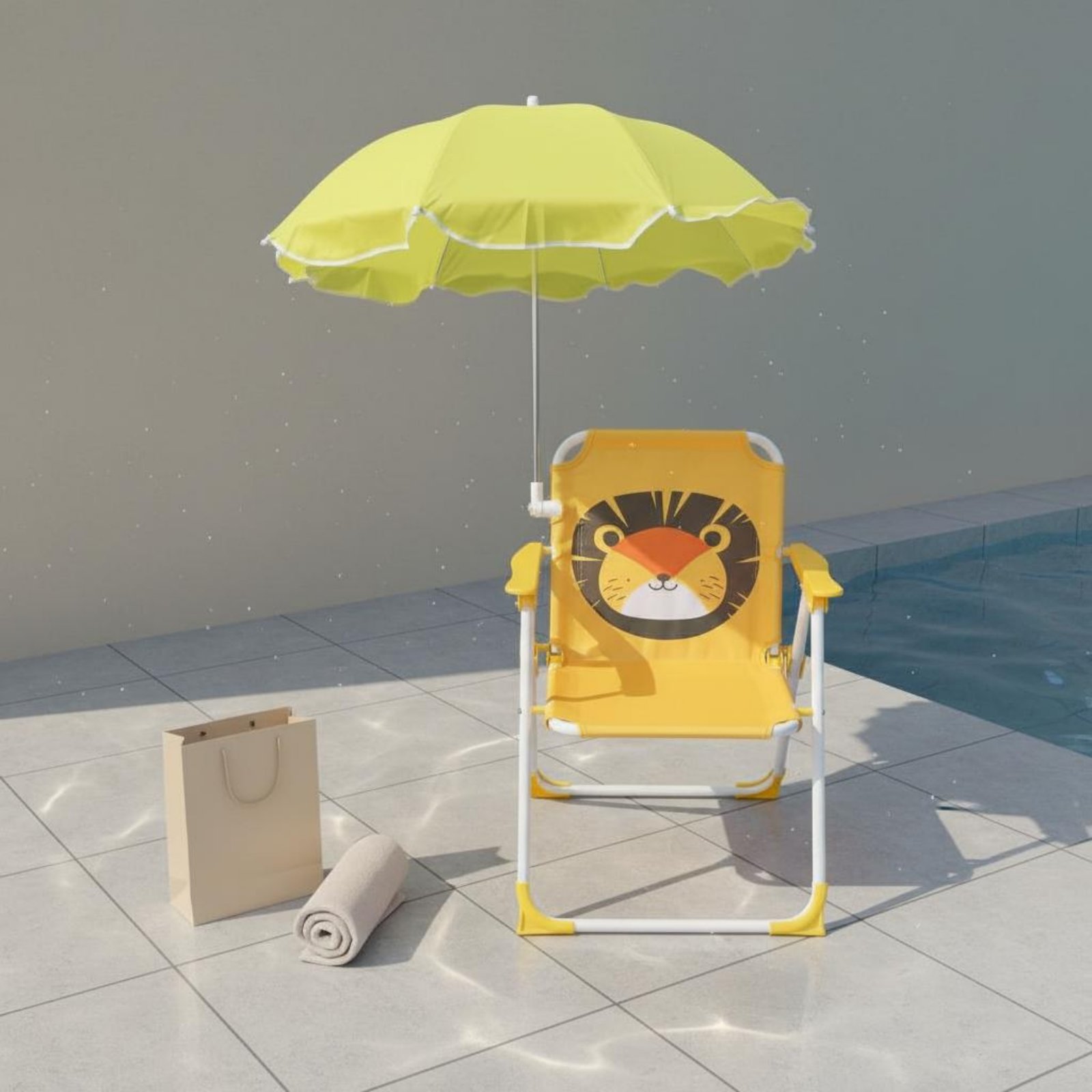 Cadeira de Praia Infantil para - Kids Outdoor Umbrella Chair avaliação e preço