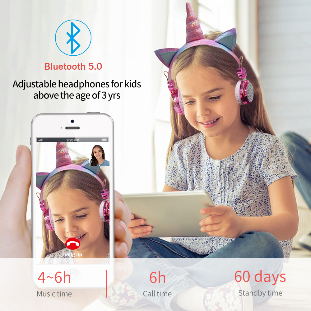 Fone de ouvido sem fio de unic - Kids Outdoor Music avaliação e preço