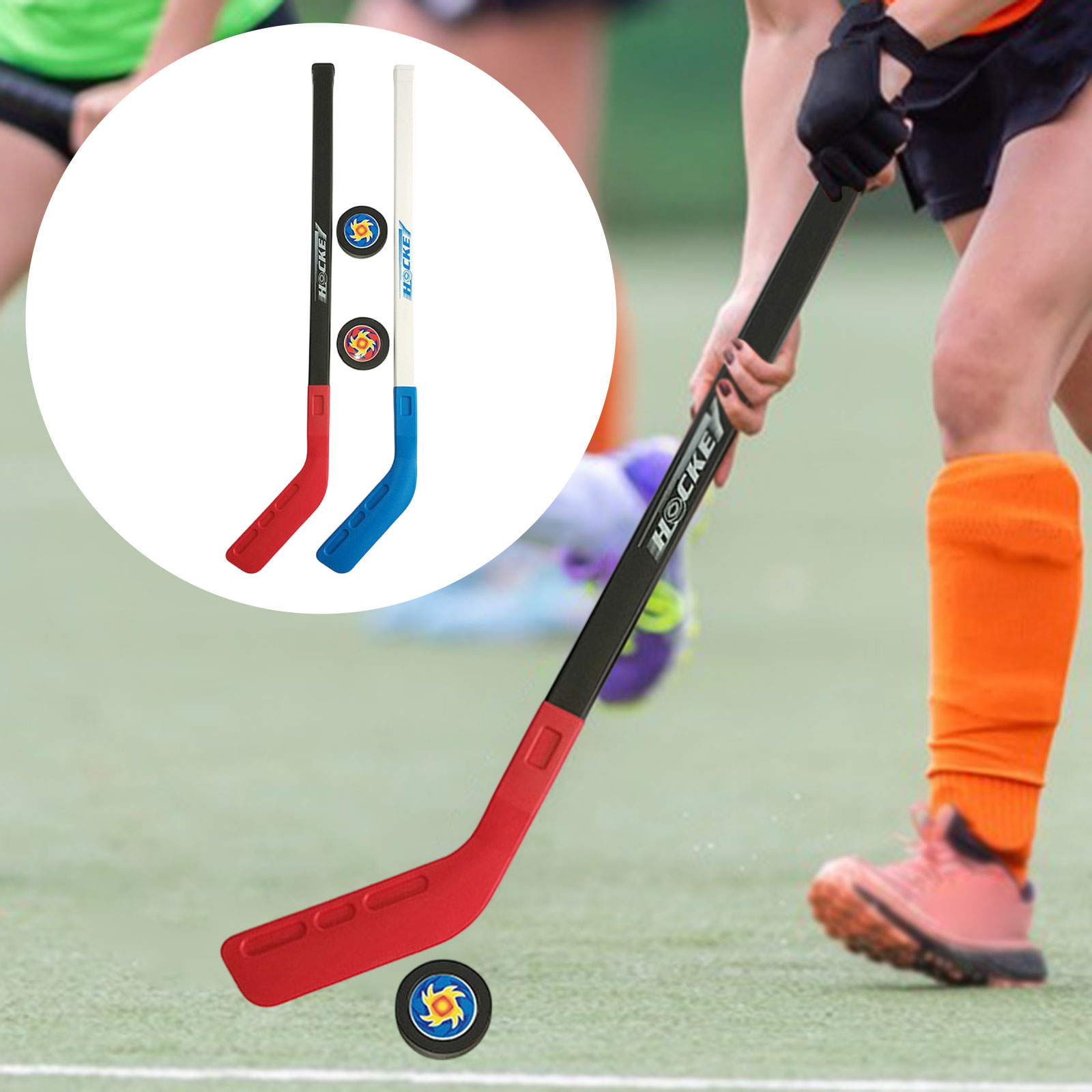 Conjunto de Bastões de Hóquei  - Kids Outdoor Hockey Sticks avaliação e preço