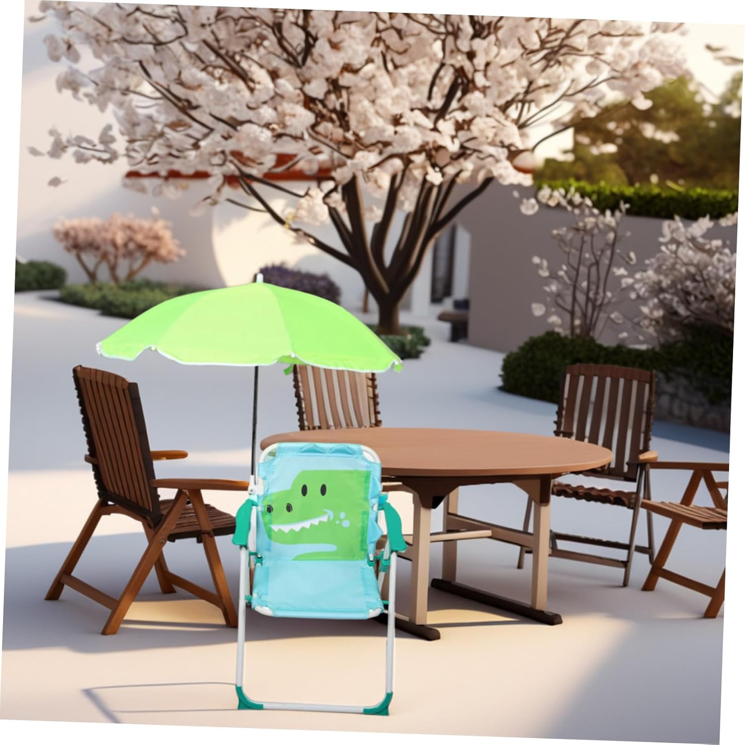 1 conjunto de cadeira de praia - Kids Outdoor Umbrella Chair avaliação e preço