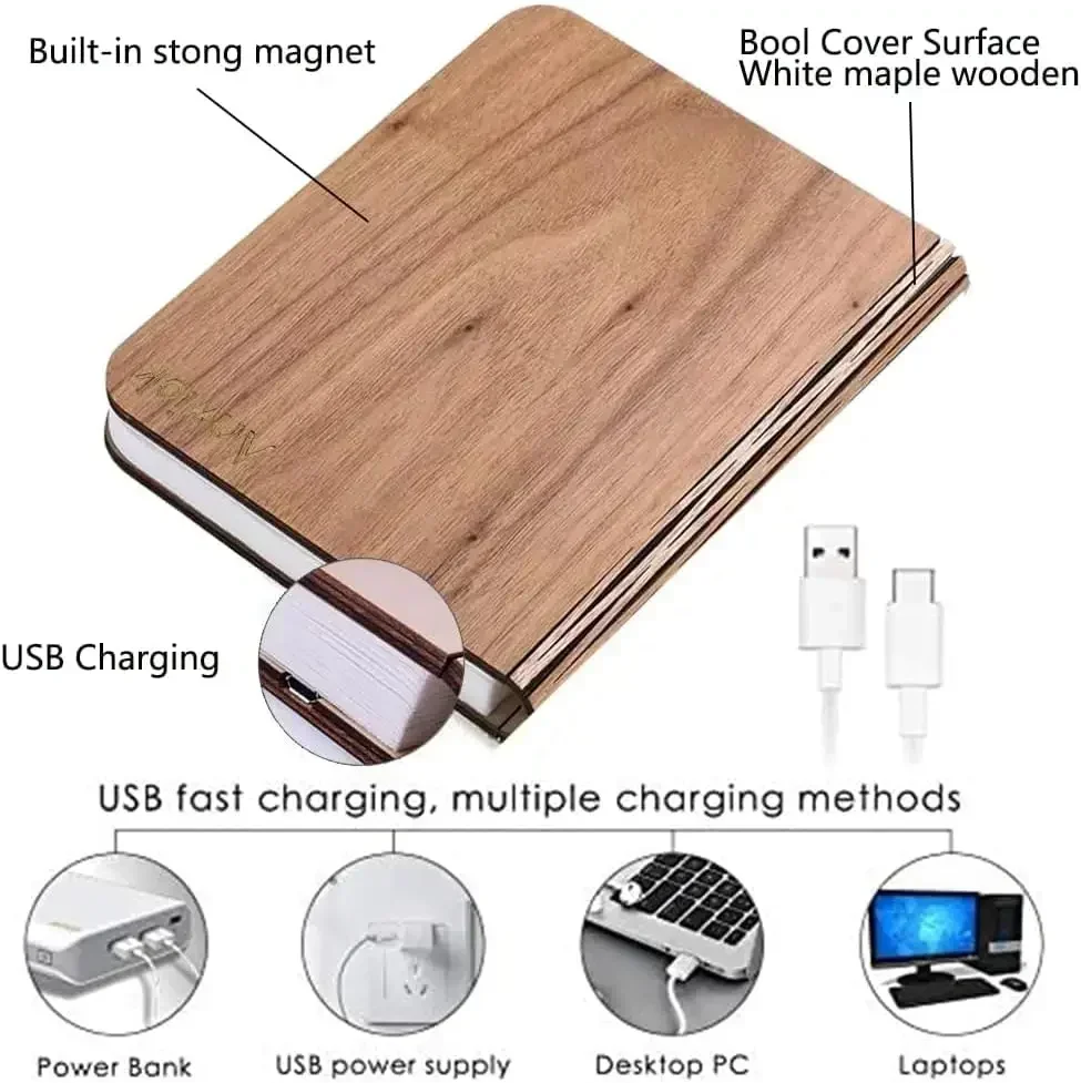 3d livro luz dobrável de madei - Kids Outdoor Wooden Table avaliação e preço