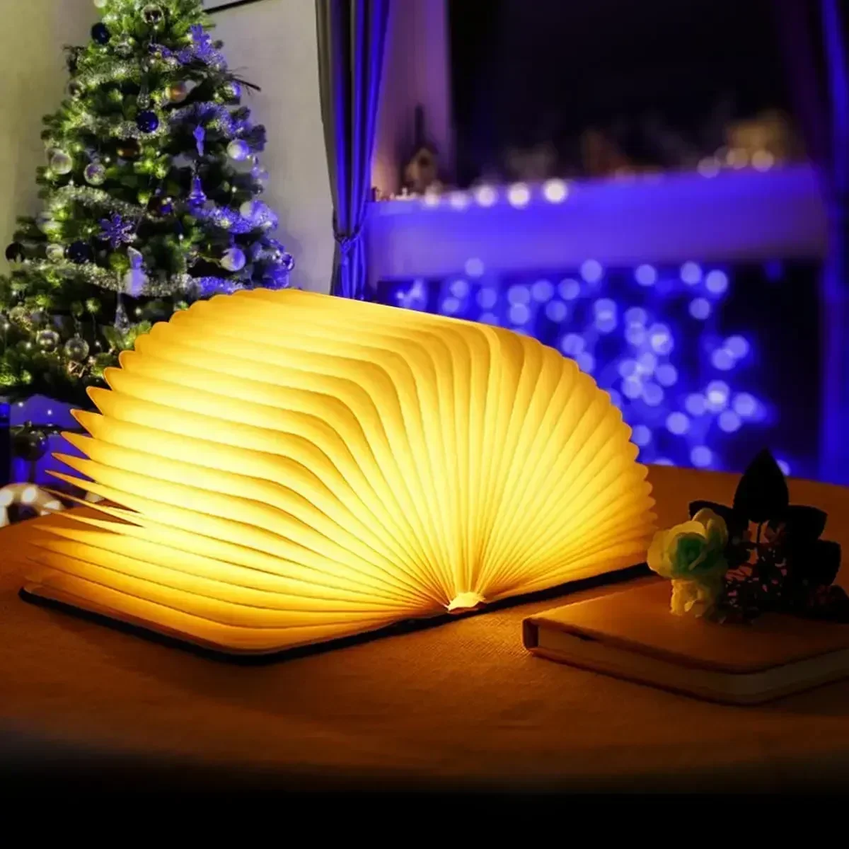 3d livro luz dobrável de madei - Kids Outdoor Wooden Table avaliação e preço