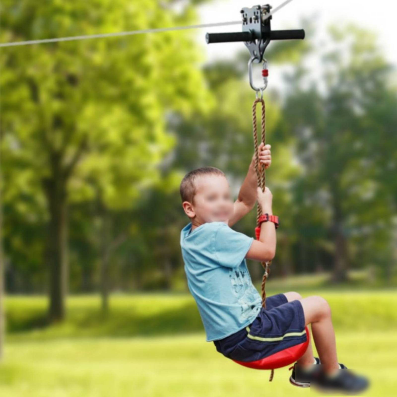 Kit de Tirolesa Infantil DIY c - Kids Outdoor Zipline avaliação e preço