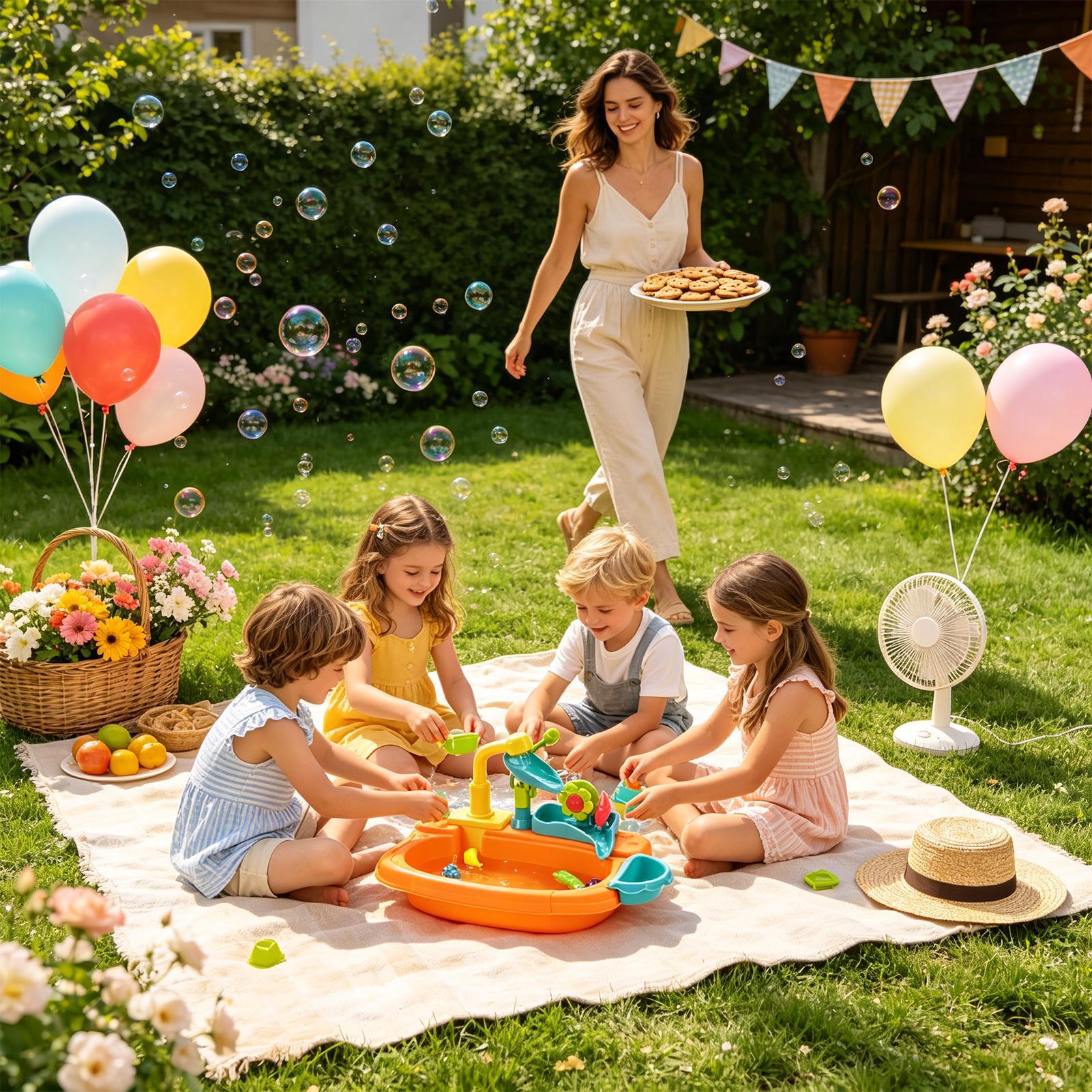 Brinquedo de Pia Automático a  - Kids Outdoor Sink avaliação e preço
