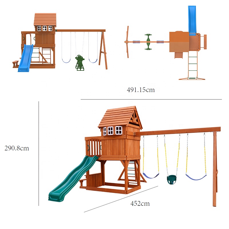 Equipamento de Diversão ao Ar  - Kids Outdoor Swing Set avaliação e preço