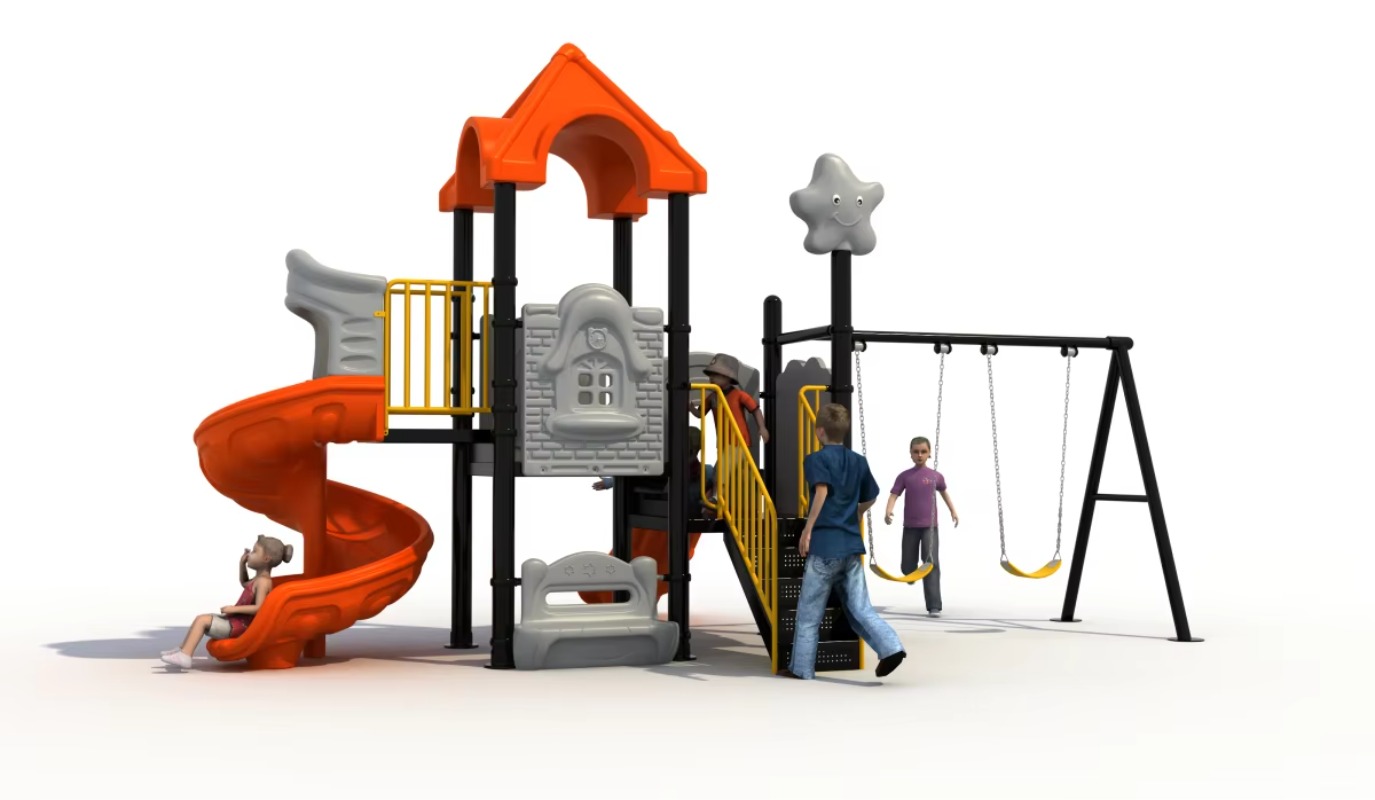 Conjunto de Balanço de Aço e P - Kids Outdoor Swing Set avaliação e preço