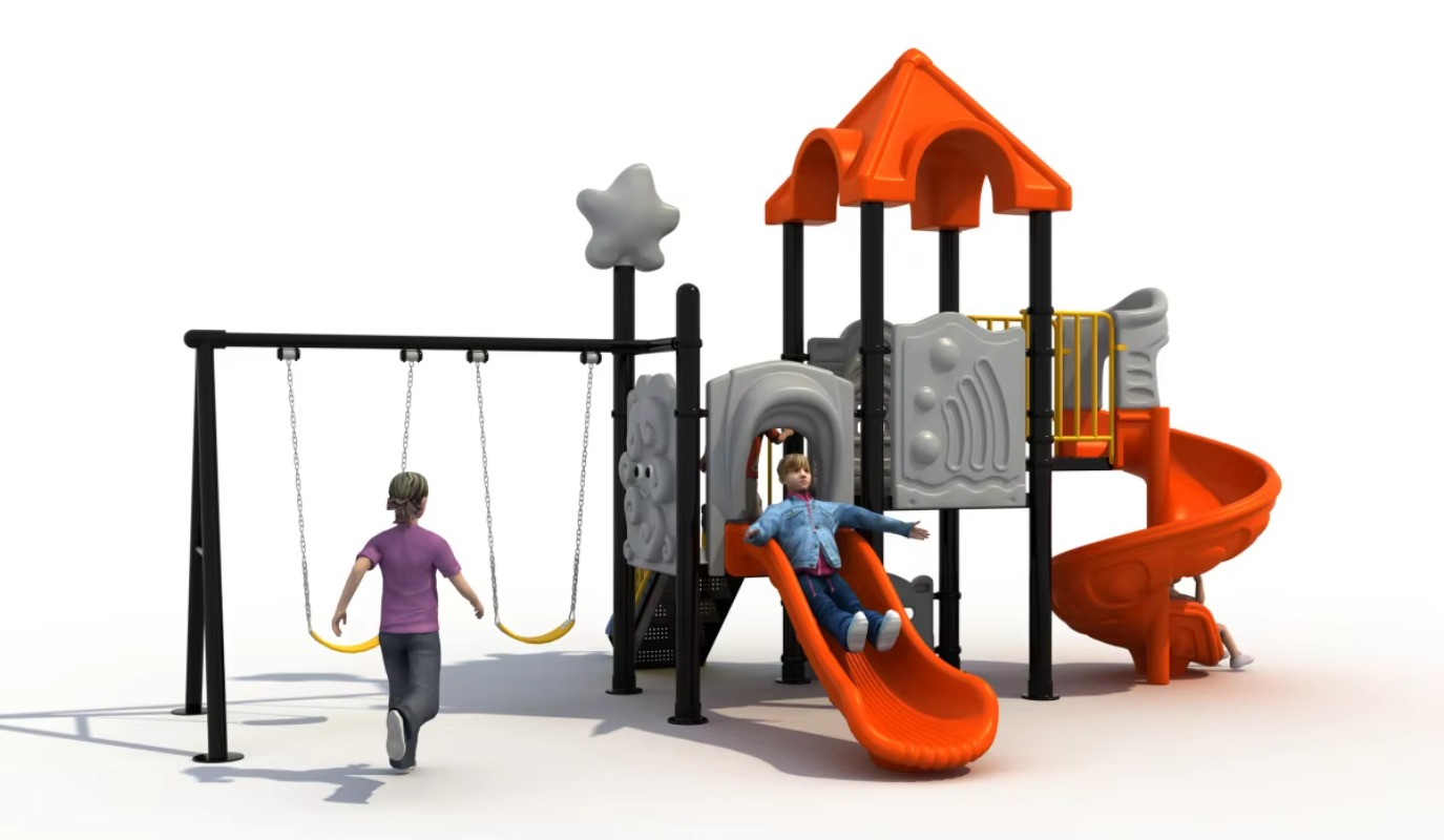 Conjunto de Balanço de Aço e P - Kids Outdoor Swing Set avaliação e preço