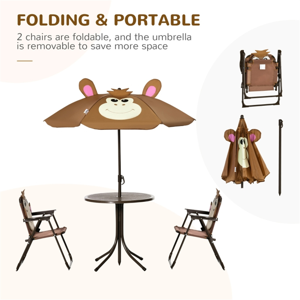 Conjunto de Mesa e Cadeiras pa - Kids Outdoor Umbrella Chair avaliação e preço