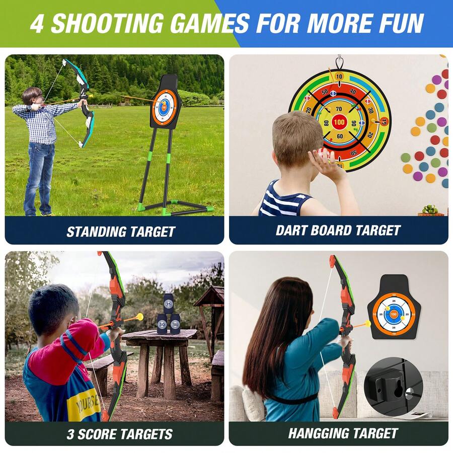 Conjunto de Arco e Flecha para - Kids Outdoor Archery Set avaliação e preço
