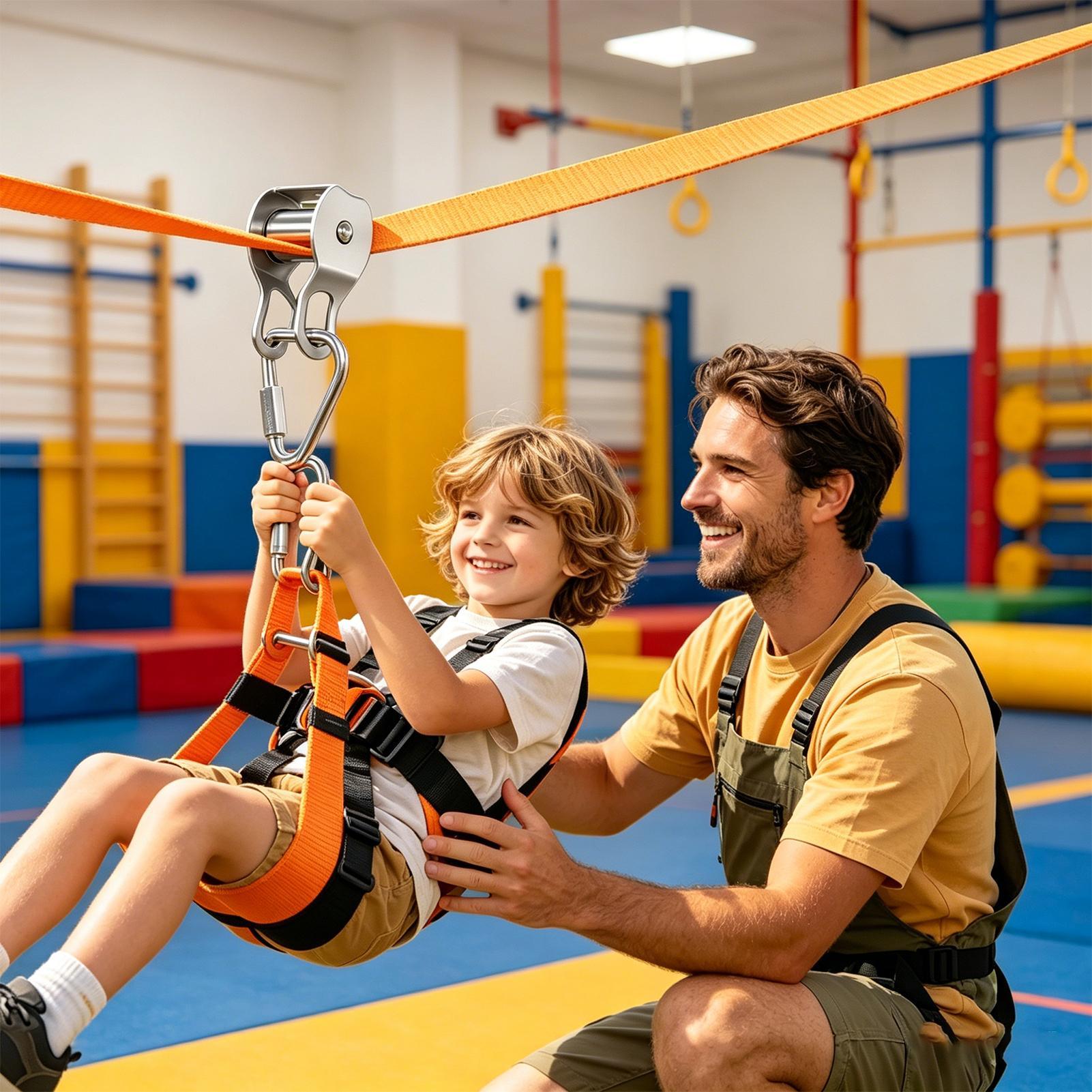 Tirolesa para Crianças, Brinqu - Kids Outdoor Zipline avaliação e preço