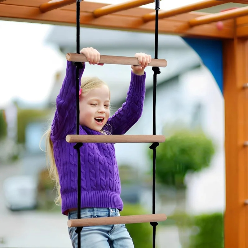 Crianças escalada corda escada - Kids Outdoor Swing Set avaliação e preço