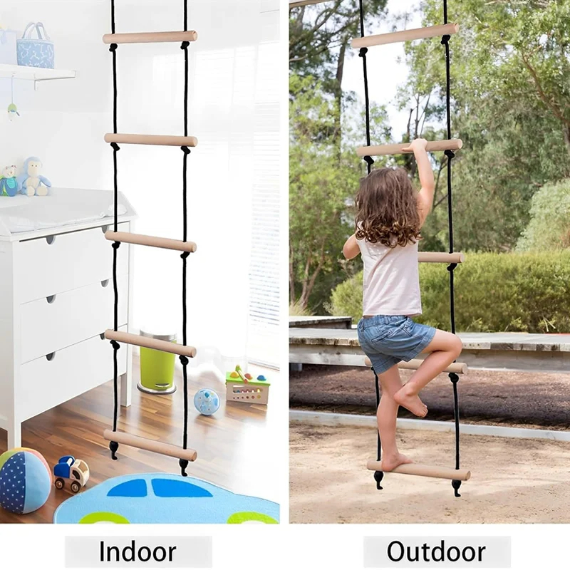 Crianças escalada corda escada - Kids Outdoor Swing Set avaliação e preço