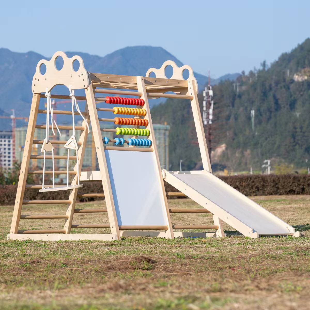 Grande Estrutura de Escalada e - Kids Outdoor Climbing Frame avaliação e preço