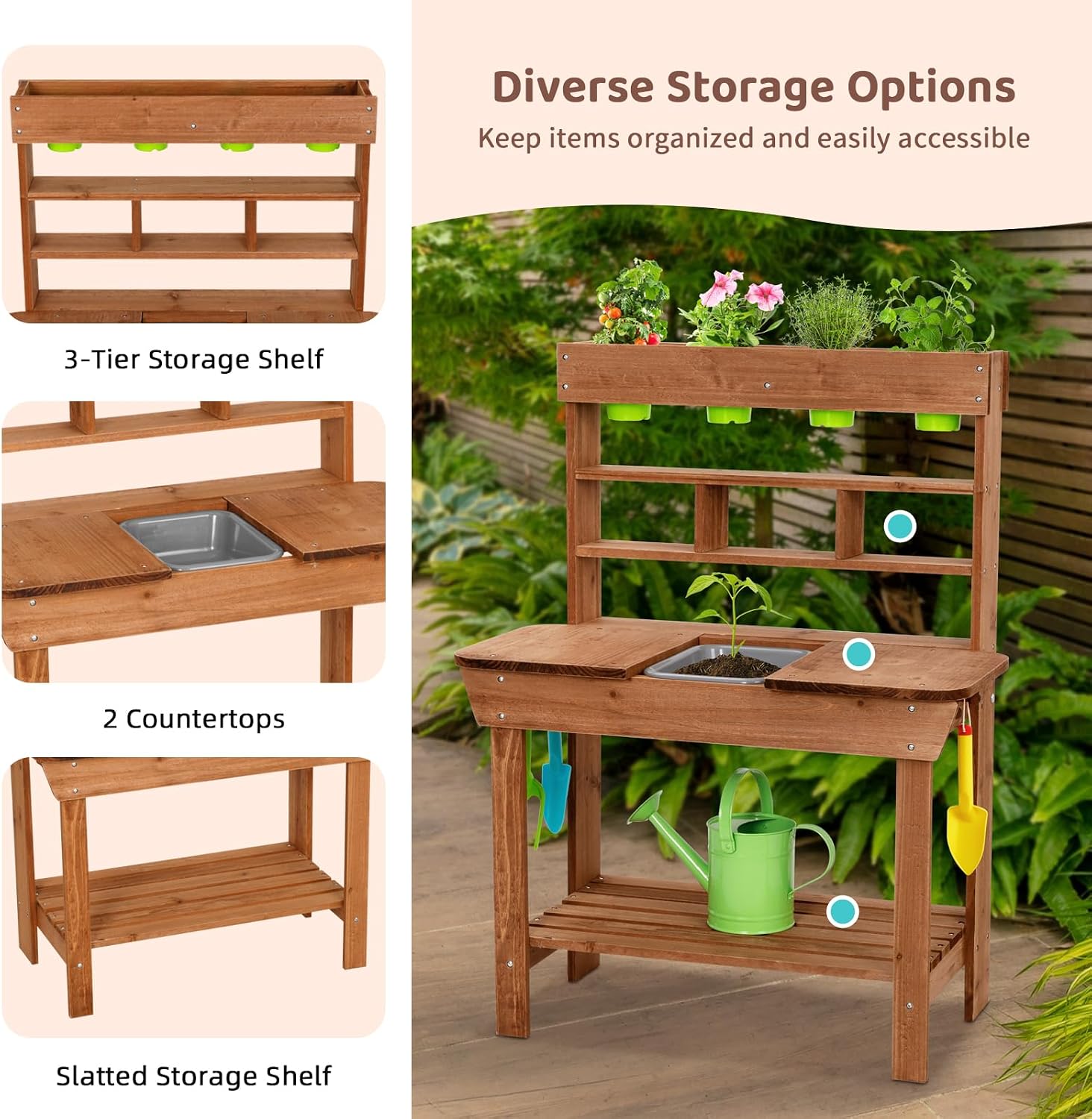 Bancada de Jardinagem com Pia  - Kids Outdoor Sink avaliação e preço