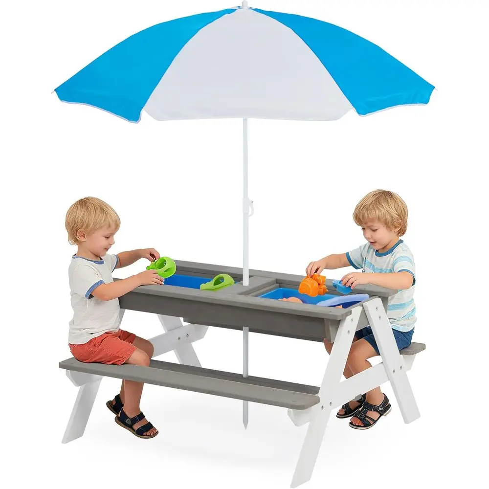 Mesa de Piquenique de Madeira  - Kids Outdoor Wooden Table avaliação e preço