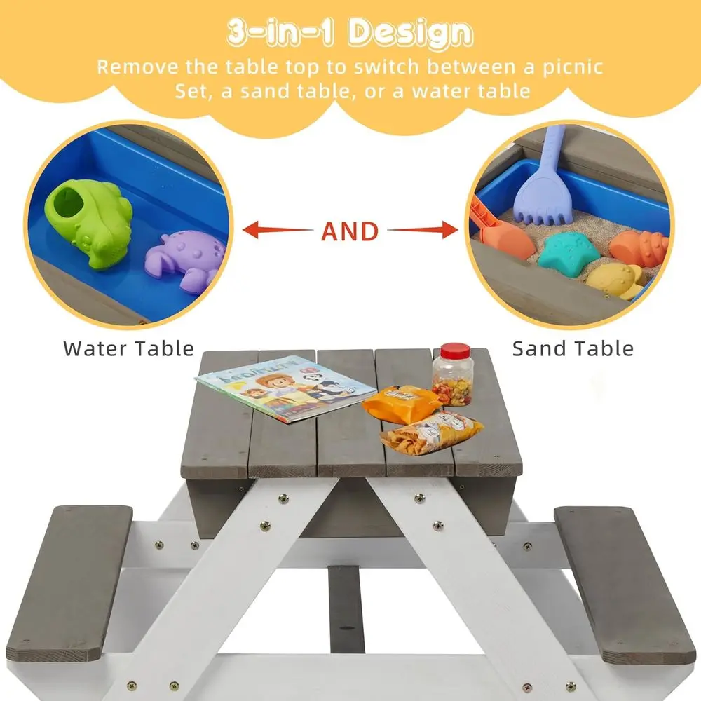 Mesa de Piquenique de Madeira  - Kids Outdoor Wooden Table avaliação e preço