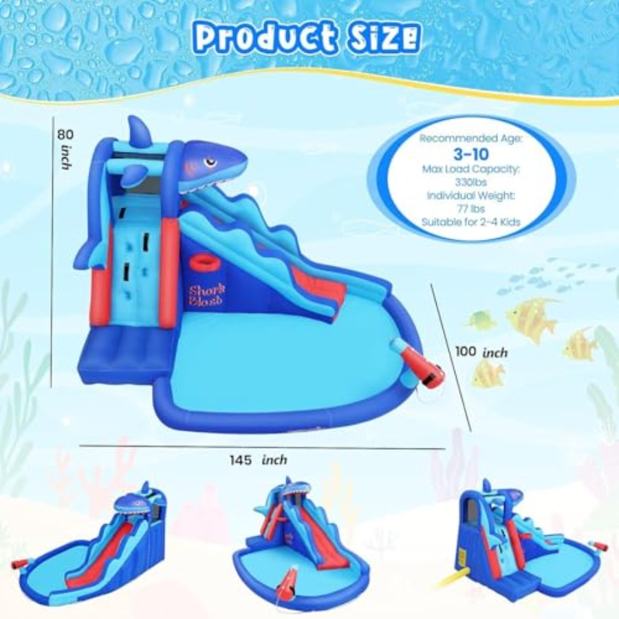 Tobogã inflável aquático para  - Kids Outdoor Bounce House avaliação e preço