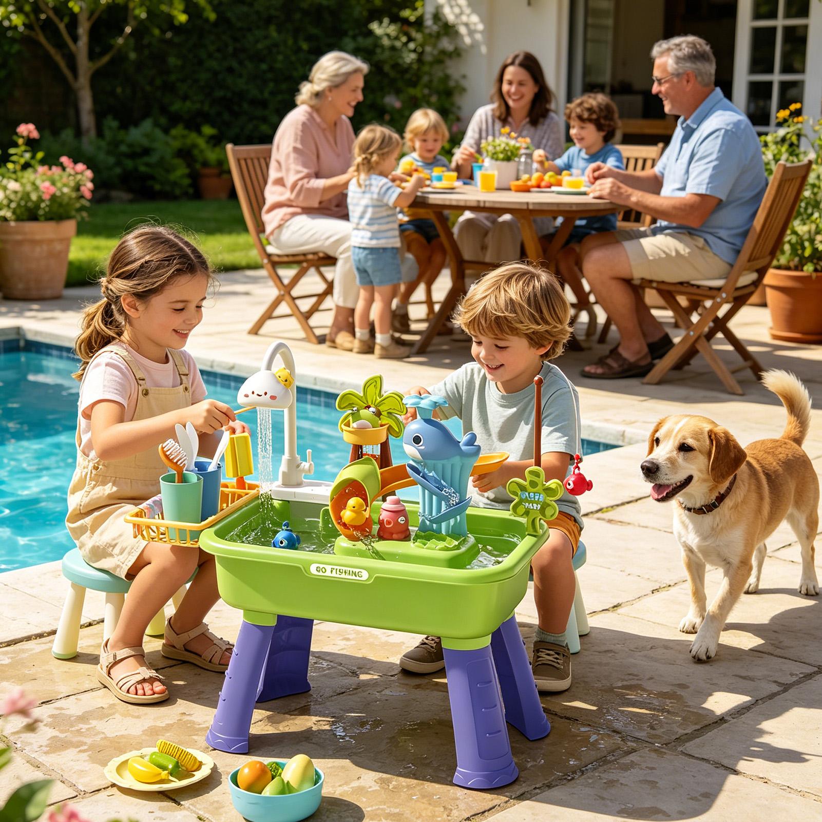 Mesa de Água para Crianças com - Kids Outdoor Sink avaliação e preço