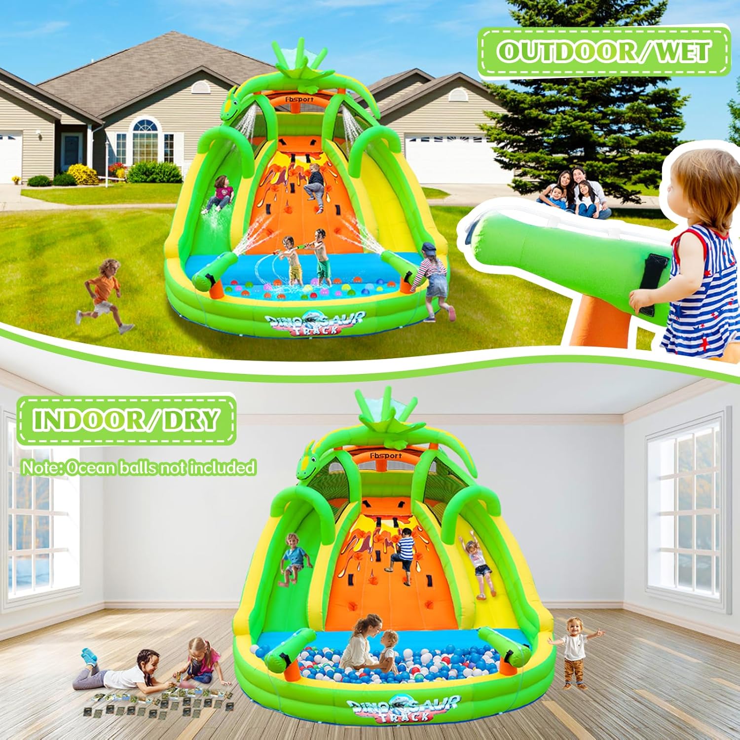 Castelo Inflável para Crianças - Kids Outdoor Bounce House avaliação e preço