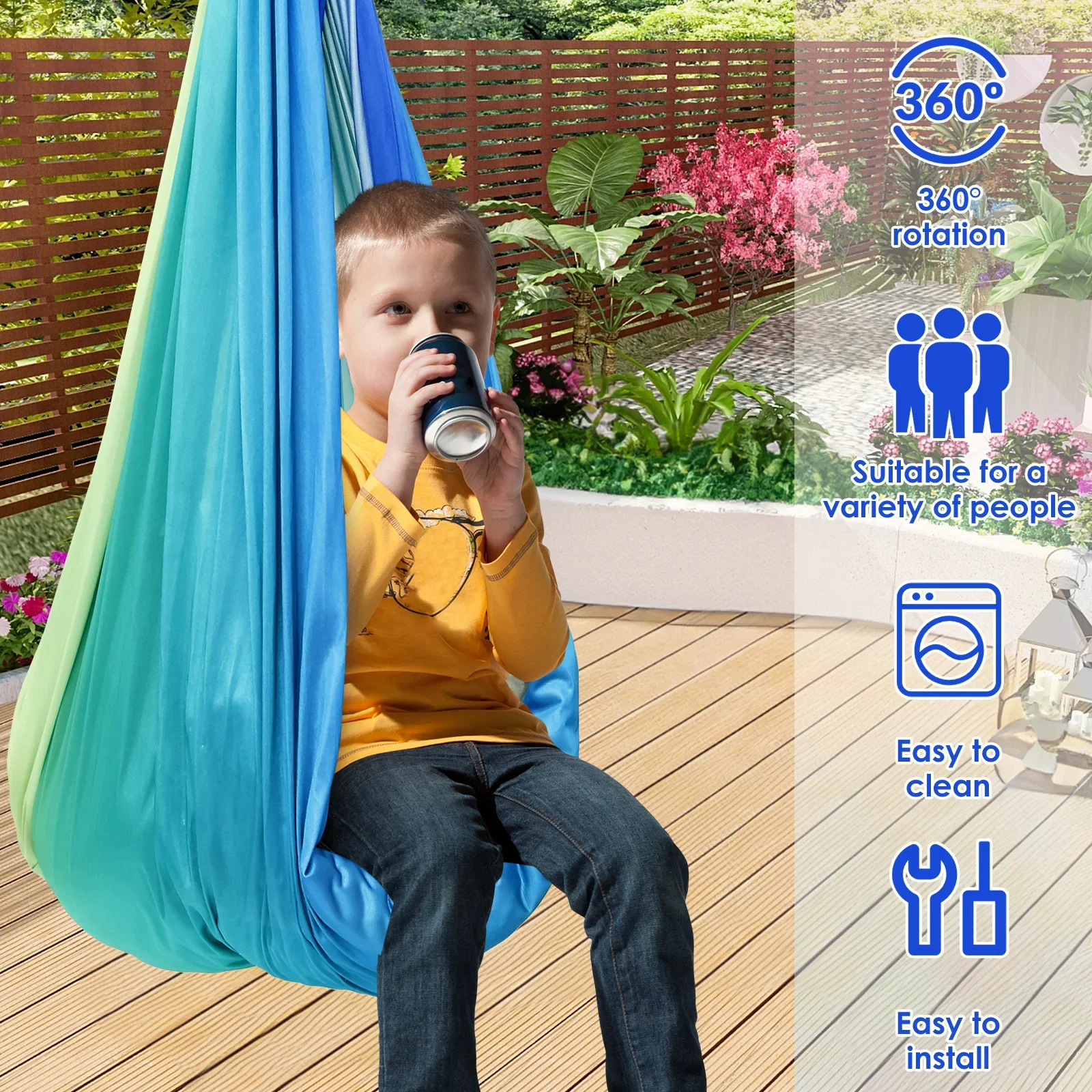 Balanço Sensorial Confortável  - Kids Outdoor Swing And Slide avaliação e preço