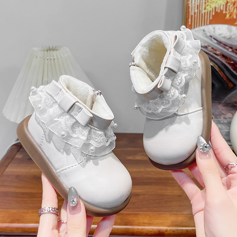 Bebê meninas botas de couro fo - Kids Outdoor Zipline avaliação e preço