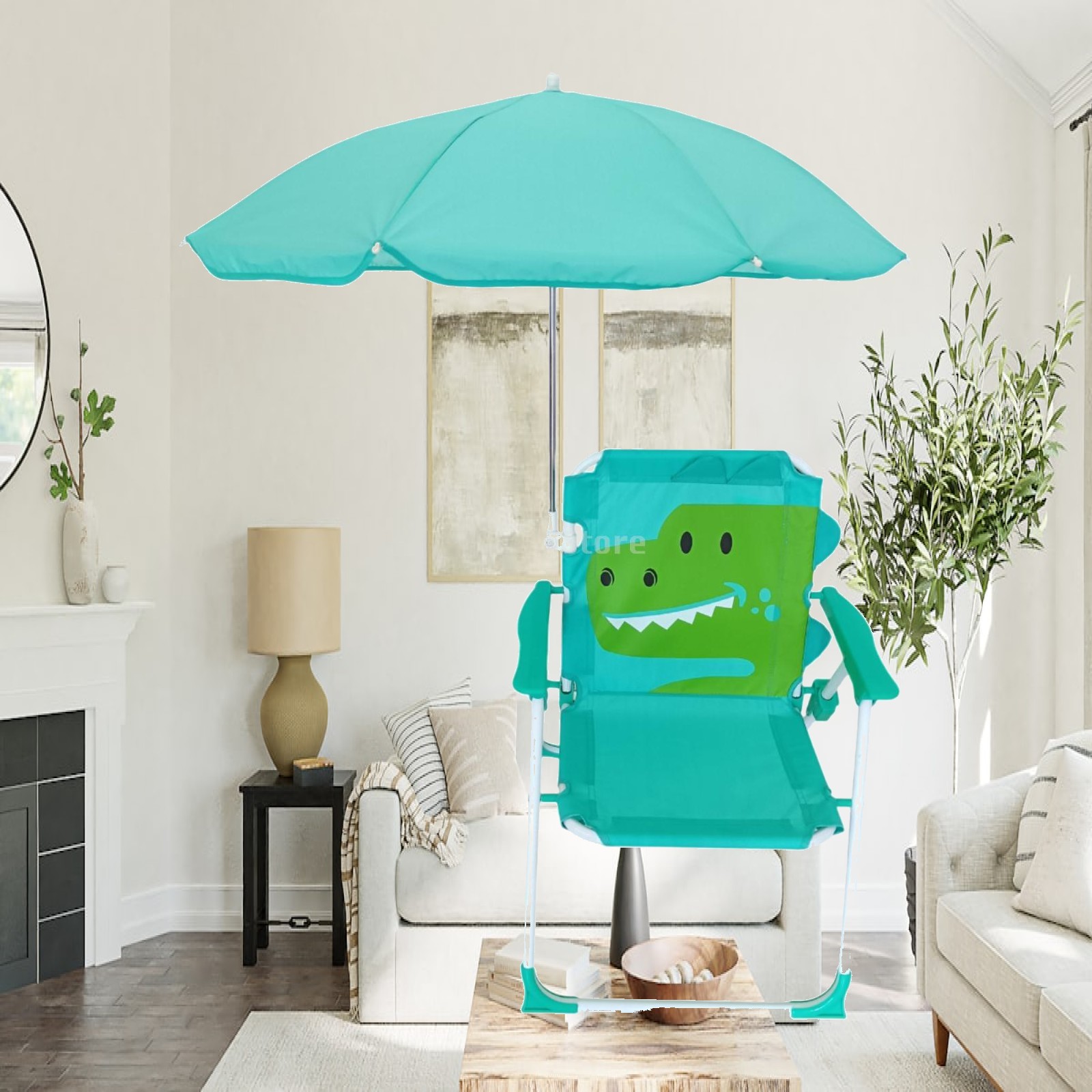 Cadeira de Praia Infantil com  - Kids Outdoor Umbrella Chair avaliação e preço