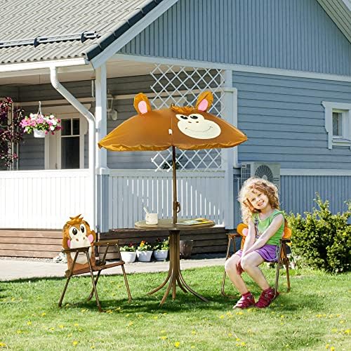 Conjunto de Mesa e Cadeiras pa - Kids Outdoor Umbrella Chair avaliação e preço