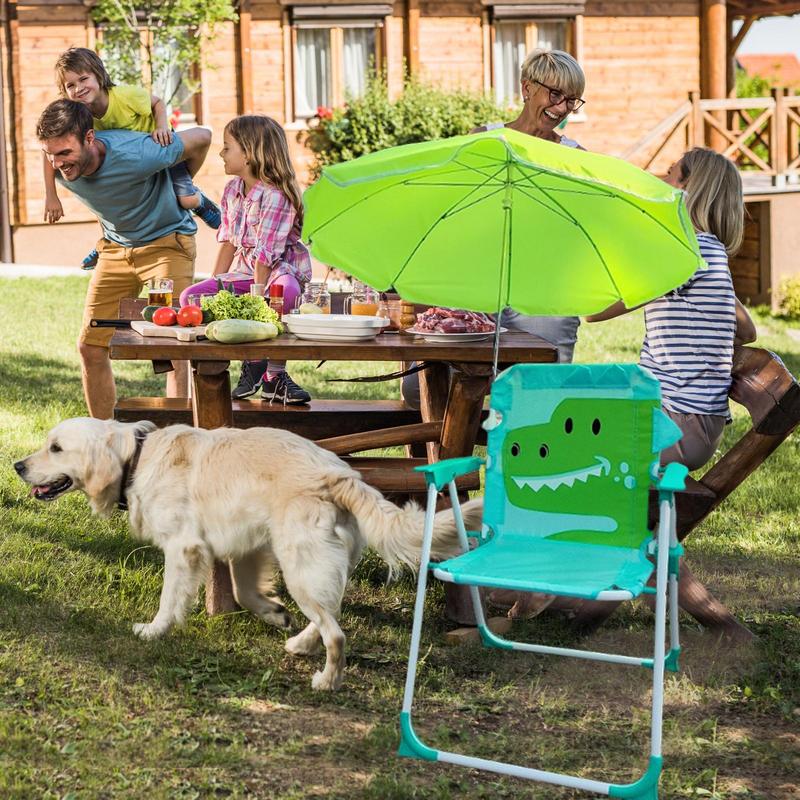 Cadeira de acampamento infanti - Kids Outdoor Umbrella Chair avaliação e preço