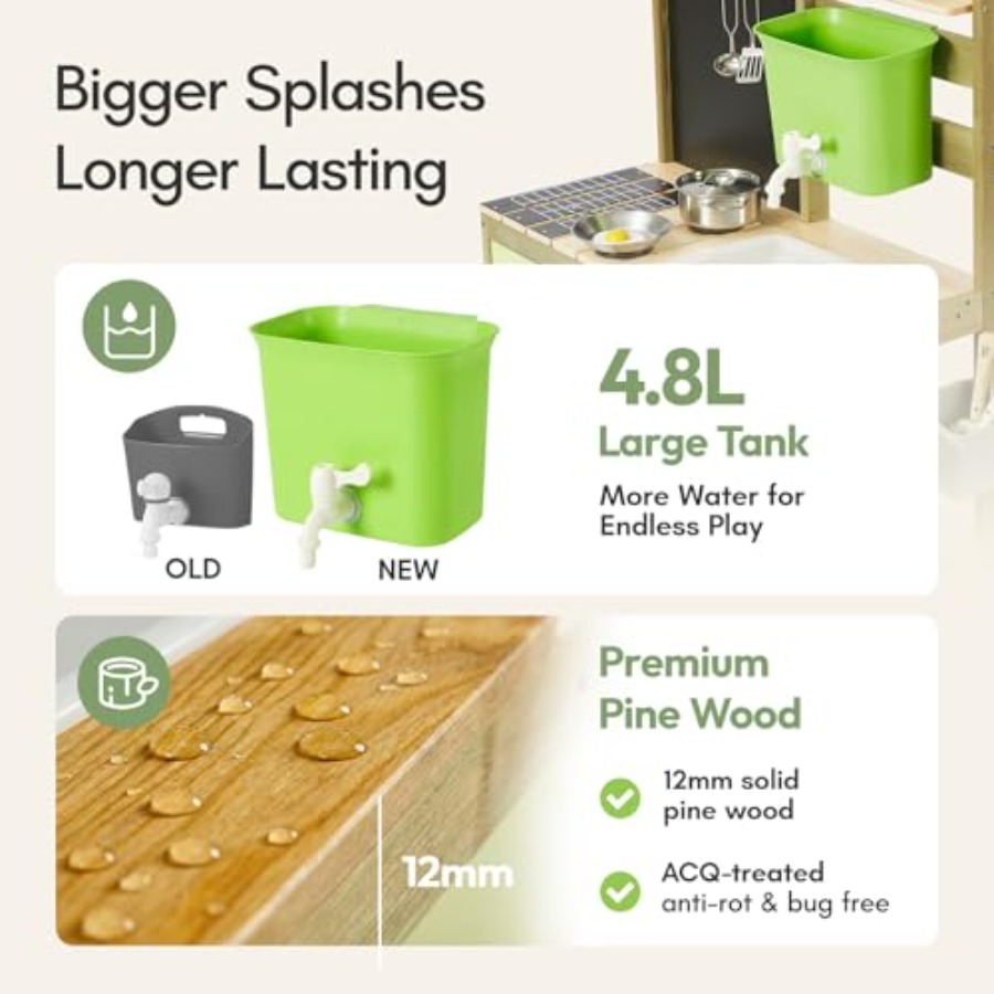 Cozinha de lama ao ar livre pa - Kids Outdoor Sink avaliação e preço