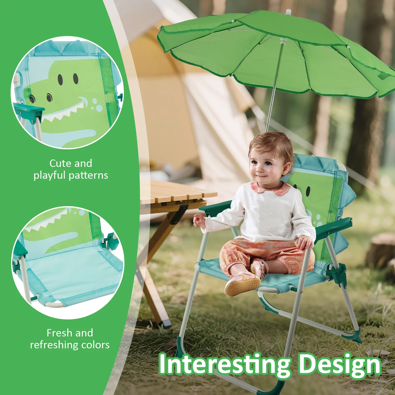 Cadeira de Praia Infantil Dobr - Kids Outdoor Umbrella Chair avaliação e preço