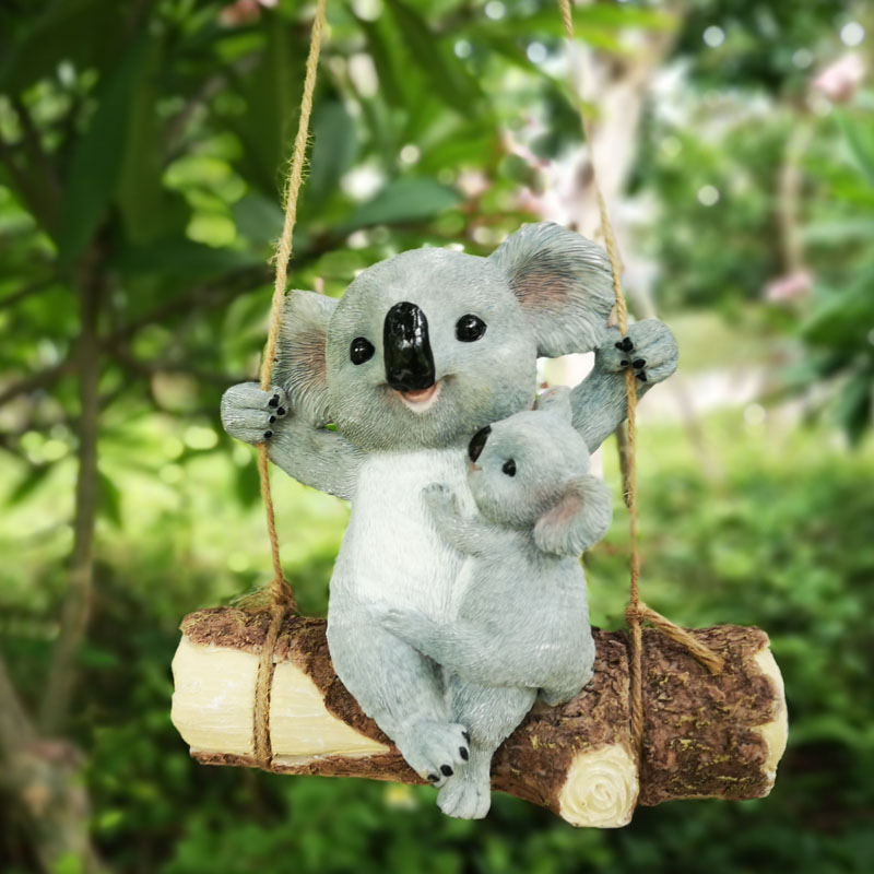 Ornamento de Resina de Esquilo - Kids Outdoor Swing Set avaliação e preço